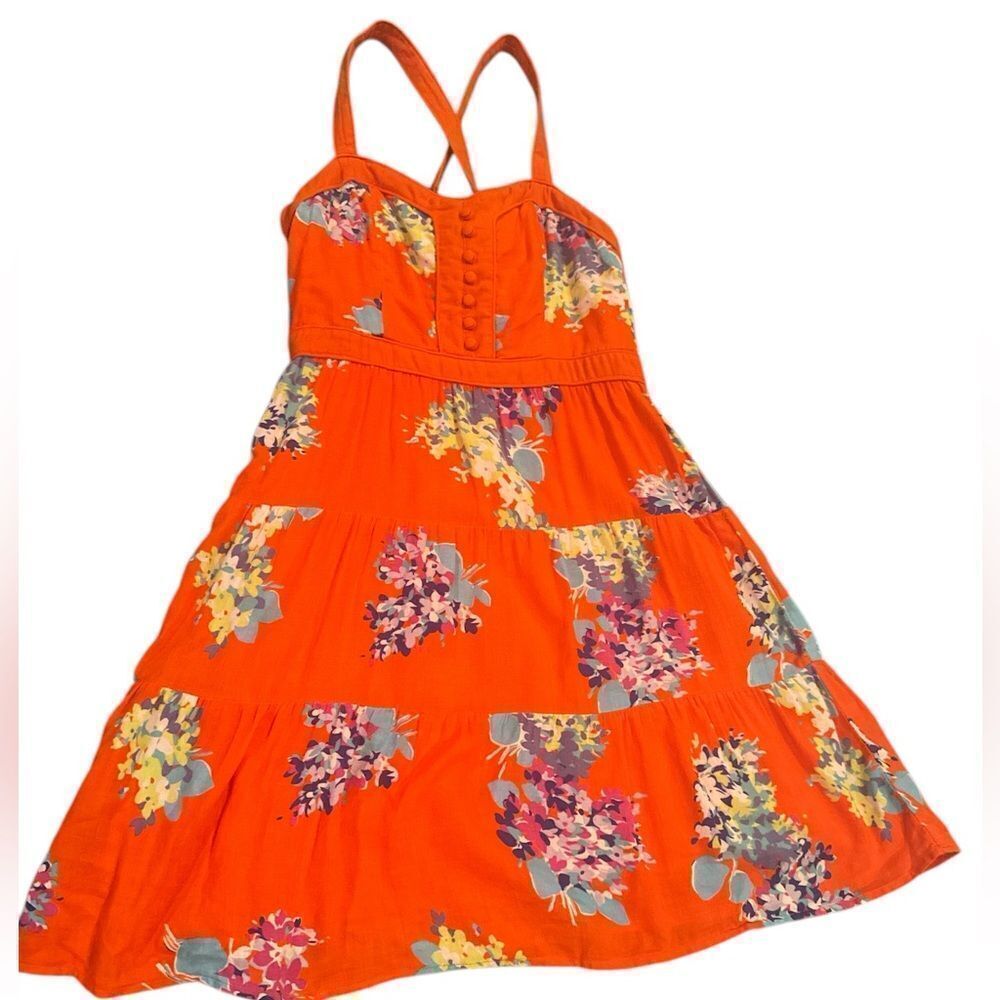 American Eagle Sun Dress Size 6 Floral Flowers